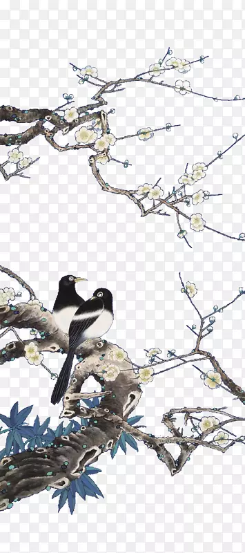手绘树枝和鸟PNG图片素材下载_图片编号7630979-PNG素材网