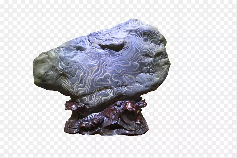 兽纹状天然奇石免抠图片