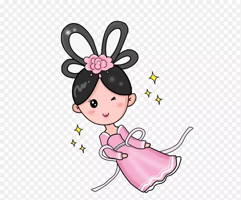 水彩嫦娥