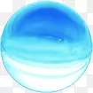 创意合成蓝色渐变的水球