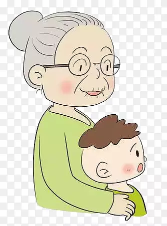 老奶奶和小孩
