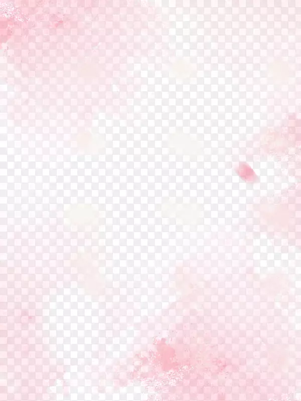 粉色透明桃花元素背景