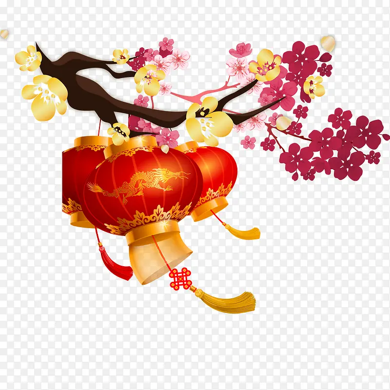 新年矢量灯笼装饰图案PNG图片素材下载_图片编号7636454-PNG素材网