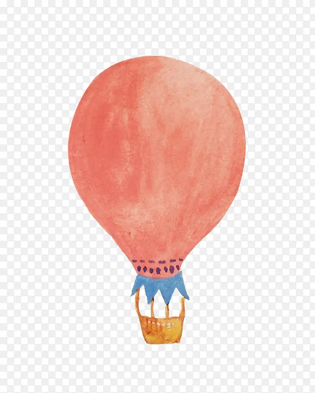 手绘的热气球