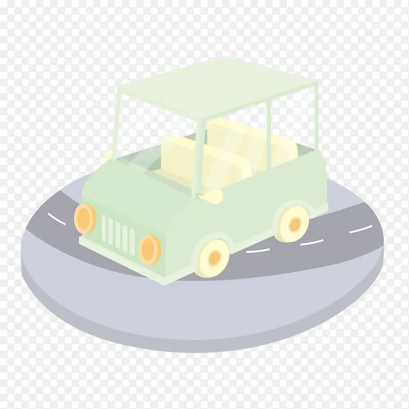 2.5D小清新可爱的老爷车