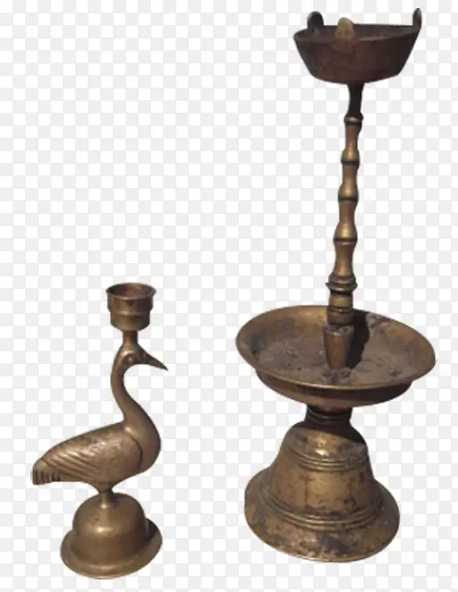 古代铜器油灯