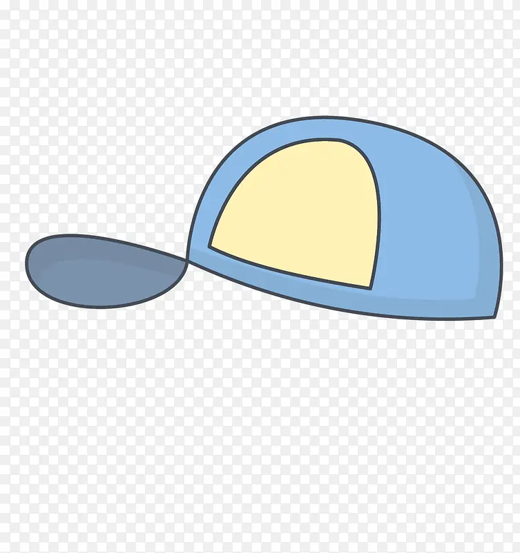 蓝色棒球帽可爱服饰图标