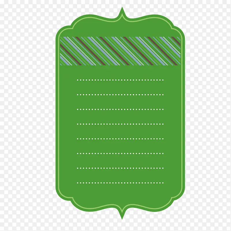 矢量绿色竖向底板卡片