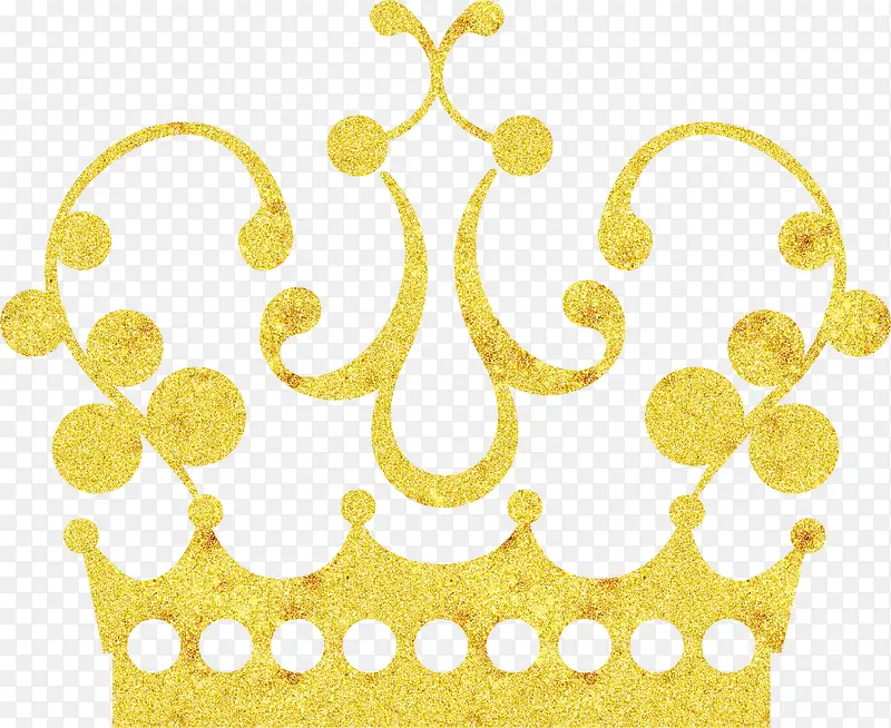 金色雕花黄金王冠