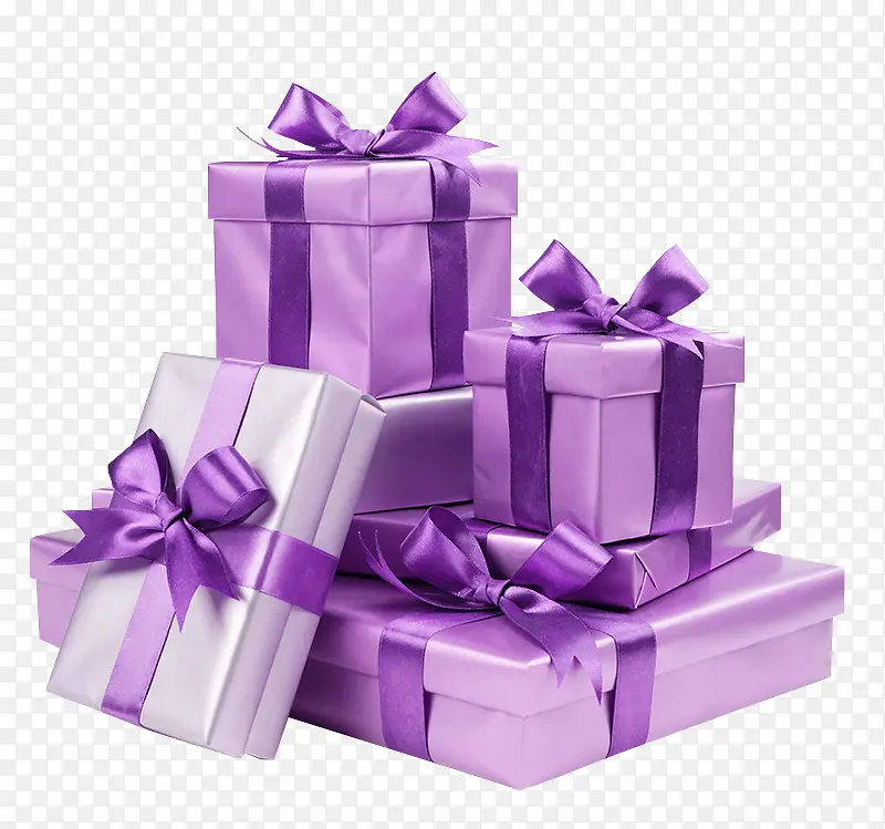 紫色的礼盒