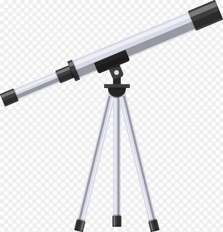 一个灰色天文望远镜
