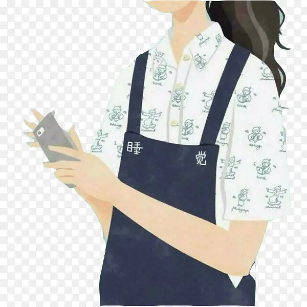 手绘美女