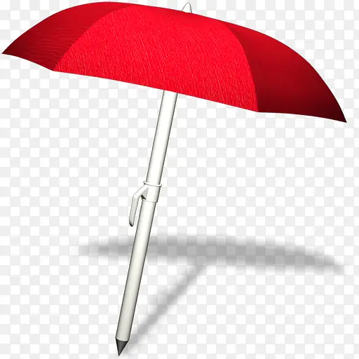大红色遮阳伞