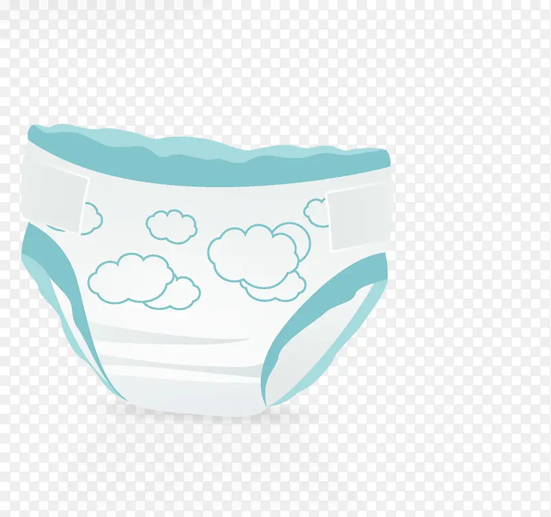 云朵图案的宝宝纸尿裤