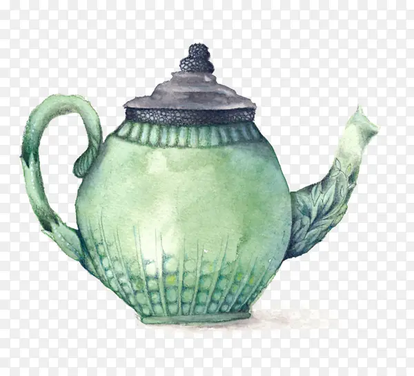 手绘茶壶