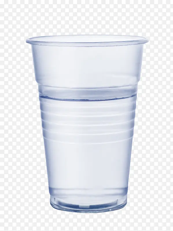 透明解渴胶杯里的一瓶饮料实物
