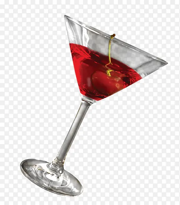 三角圆形酒杯
