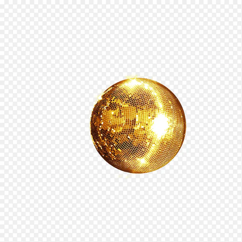 金色亮晶晶球