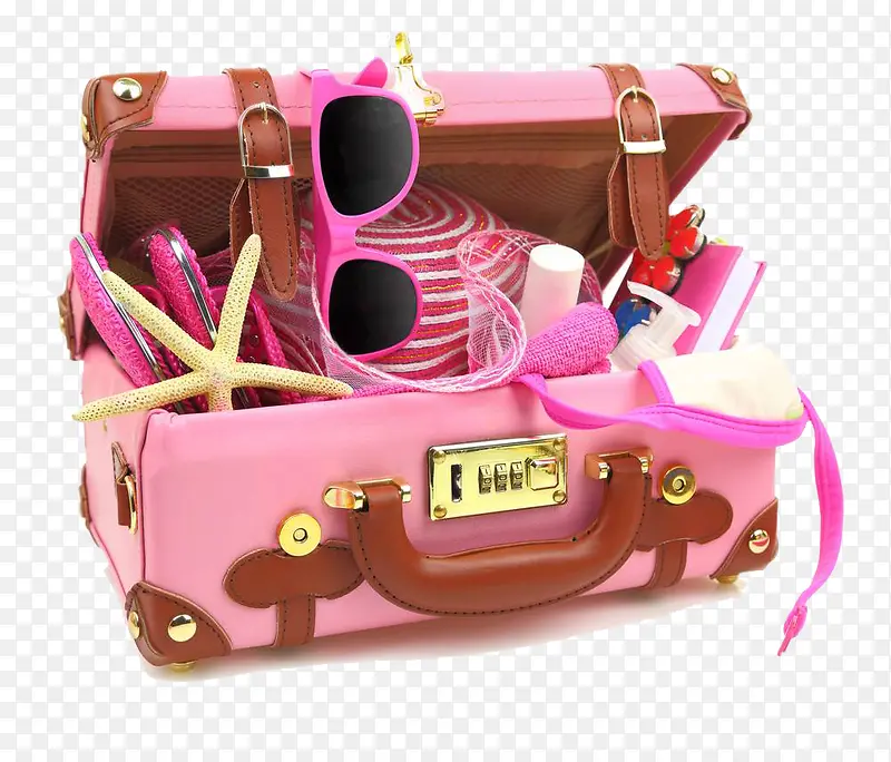 粉色少女风行李箱