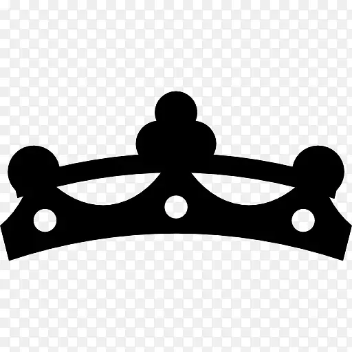 皇冠薄黑设计非常小的宝石图标