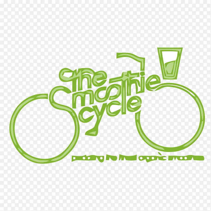 创意自行车图标素材