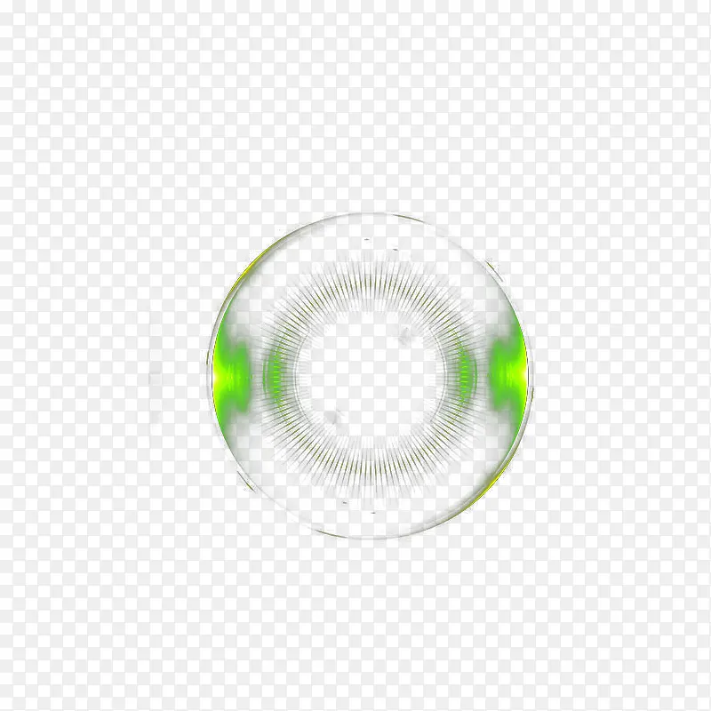 绿色圆环商务亮光元素