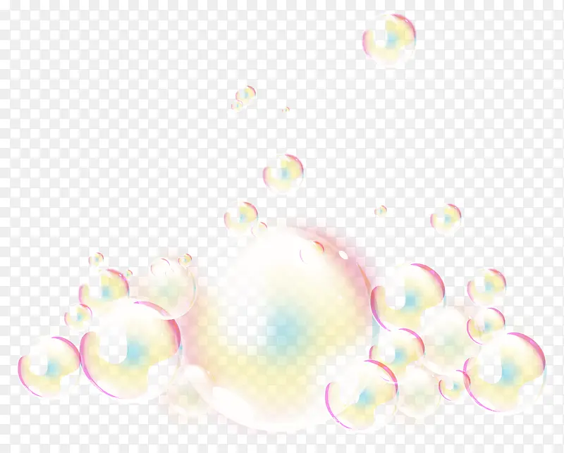 矢量彩色泡泡