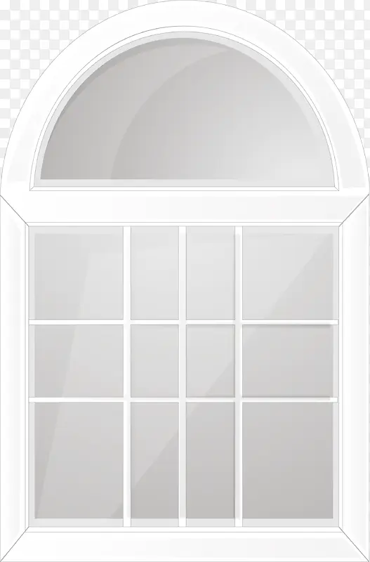白色铝合金窗户图