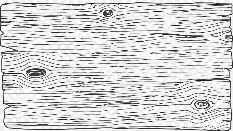 手绘木头横切面
