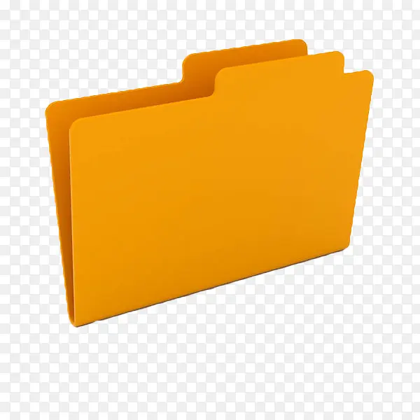 黄色矢量文件夹