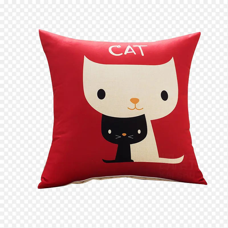 可爱的猫咪抱枕素材