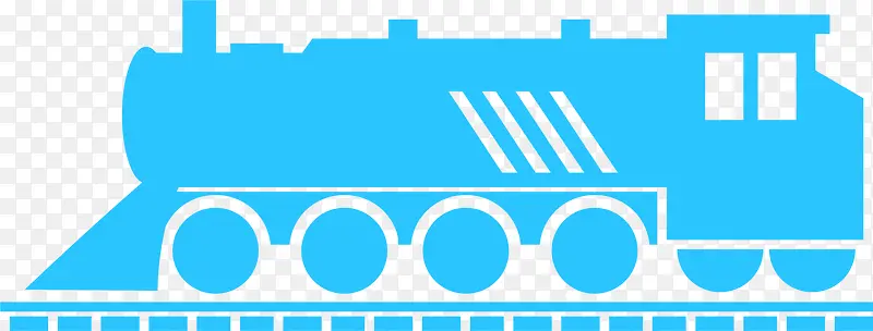 蓝色火车图标