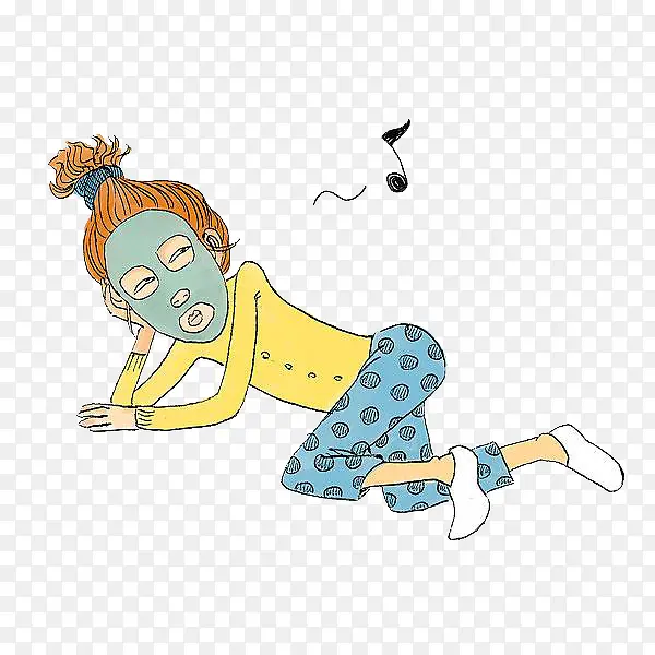 敷面膜的女人PNG图片素材下载_图片编号7656654-PNG素材网