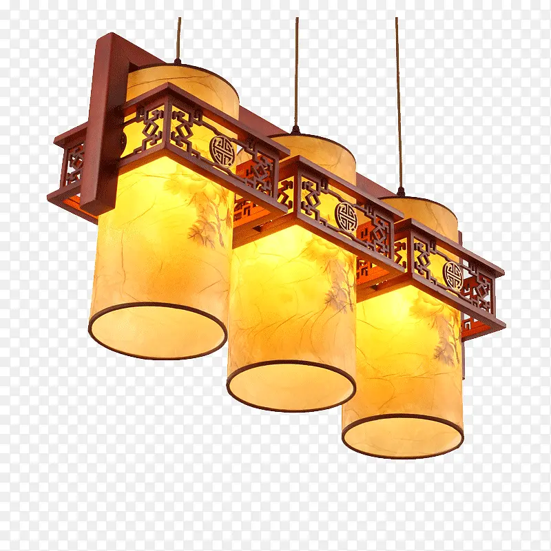 木艺小吊灯餐厅阳台走廊饭厅羊皮