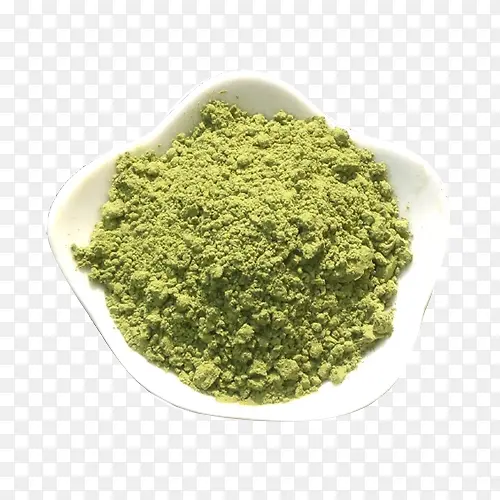 绿茶粉实物PNG