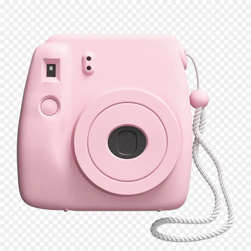 女生粉色相机