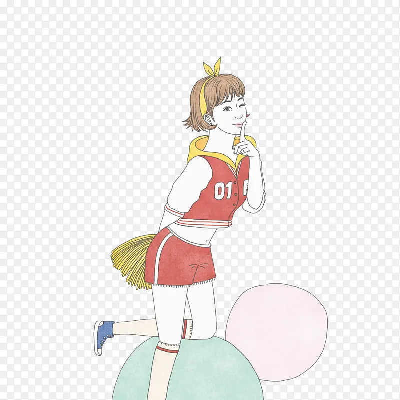 拉拉队女孩