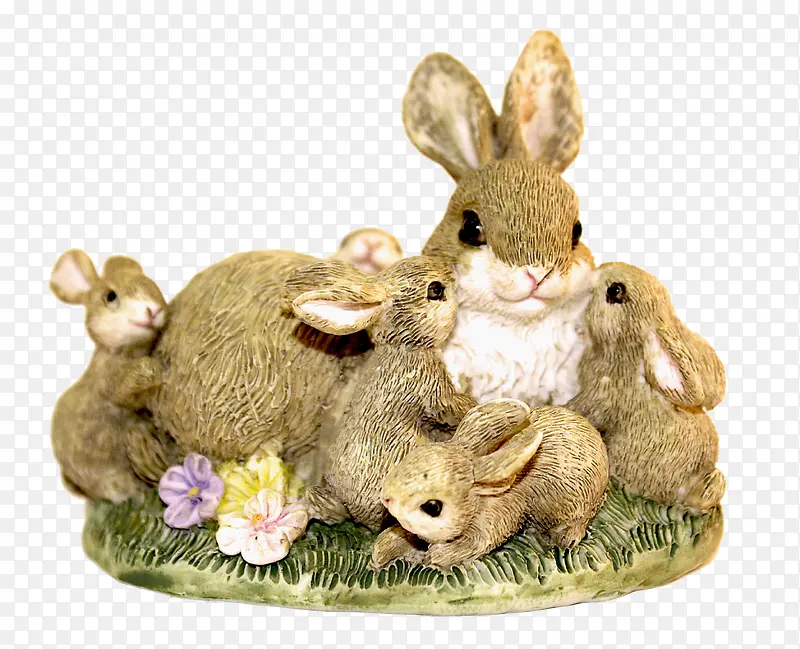复古陶瓷兔子