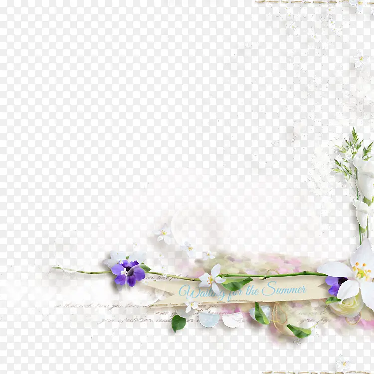 花朵边框边角装饰