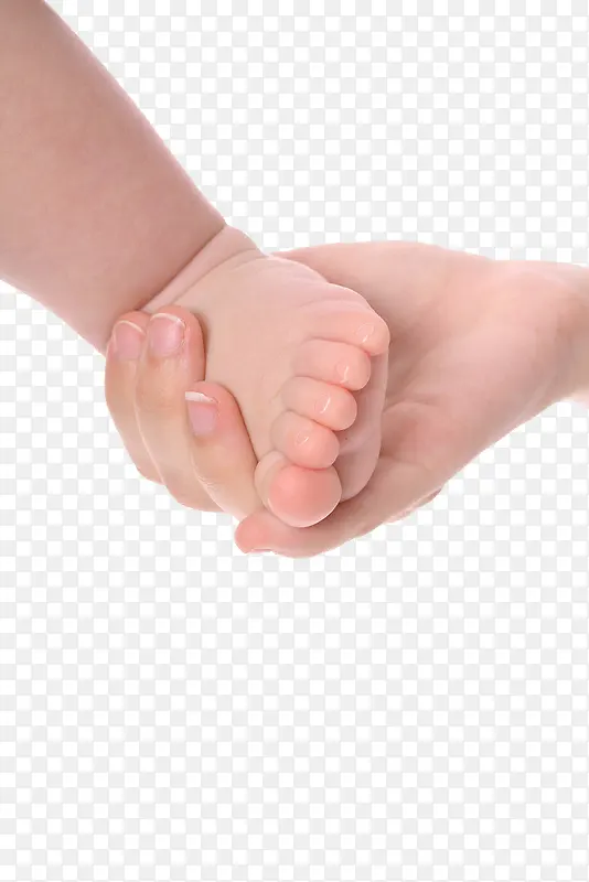 单手握住婴儿脚丫写实摄影高清图
