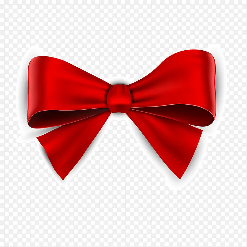 红色蝴蝶结领结装饰