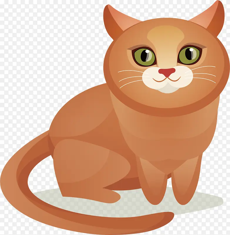 矢量手绘小猫