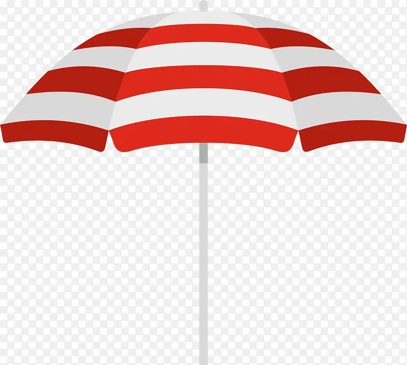 红色线条纹理遮阳伞