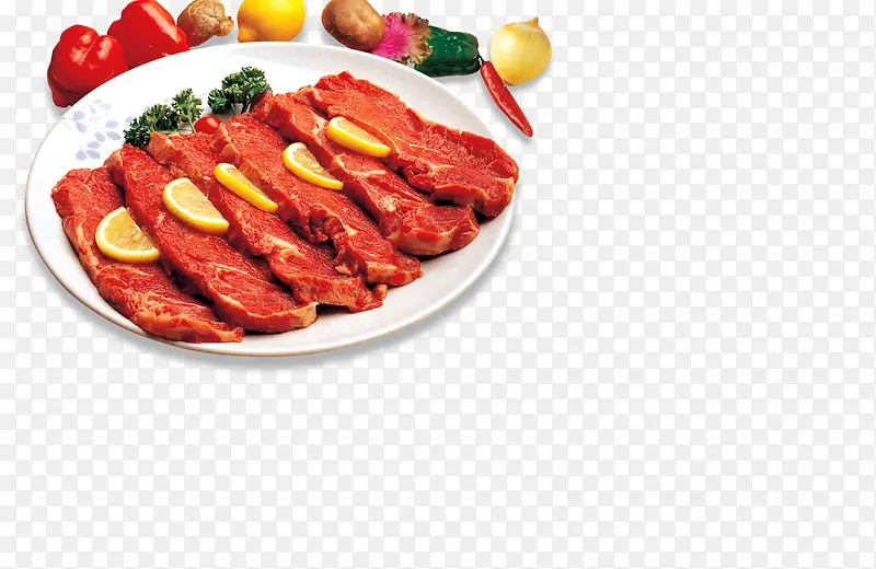 肉类套餐柠檬