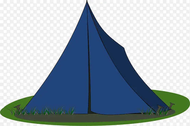 蓝色的帐篷