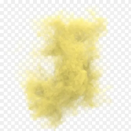 黄色唯美装饰云雾装饰图