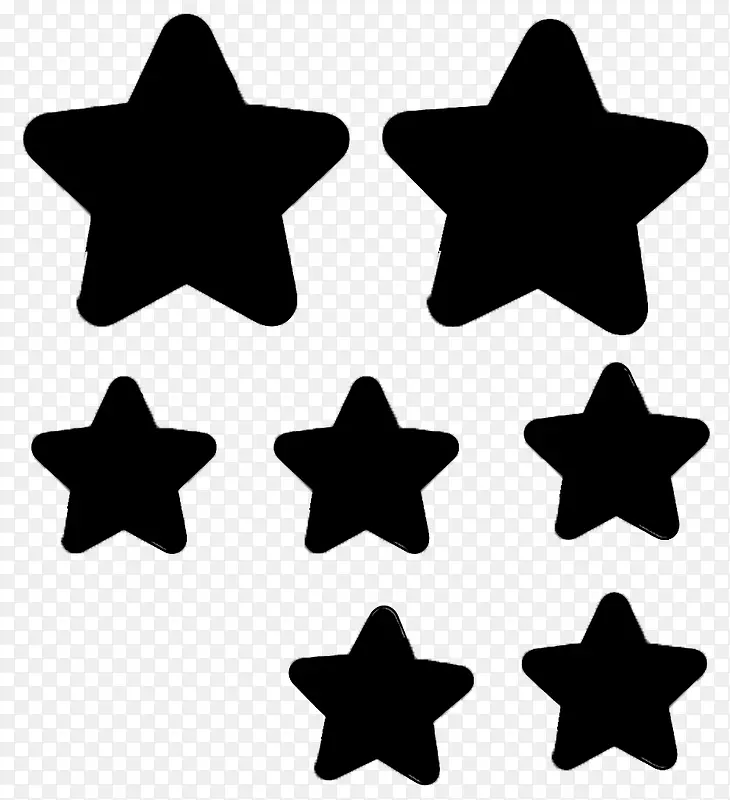 黑色五角星装饰素材