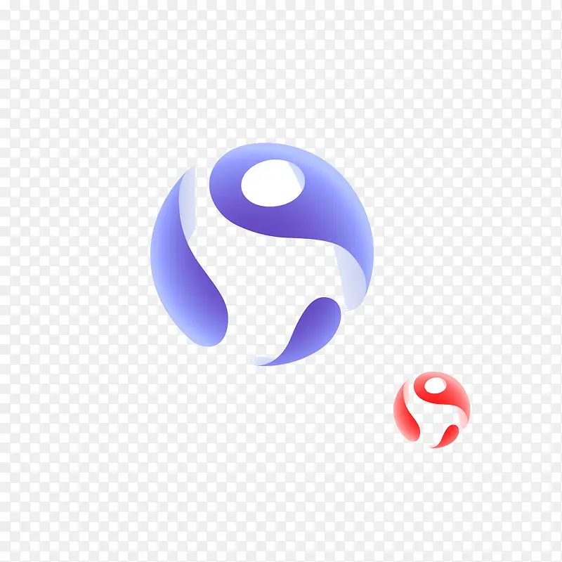 手绘漂浮的圆形免抠图