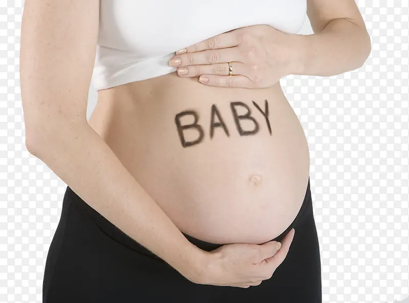 孕妇腹部图片