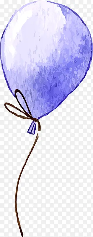 紫色水彩玩具气球